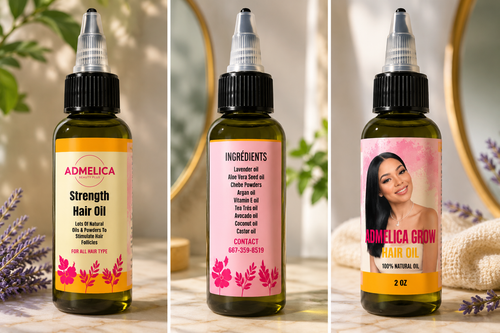 Admelica Grow Strength Hair Oil – 2oz